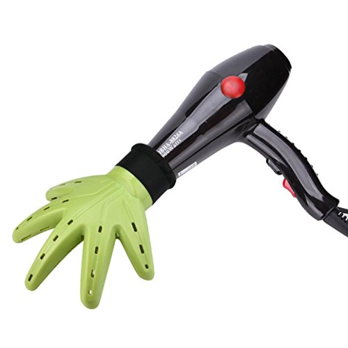 Hairdryer Diffuser, Sandistore Hand Diffuser Hair Dryer Hairdressing Salon Curly Hair Style Tools Accessory (Green)