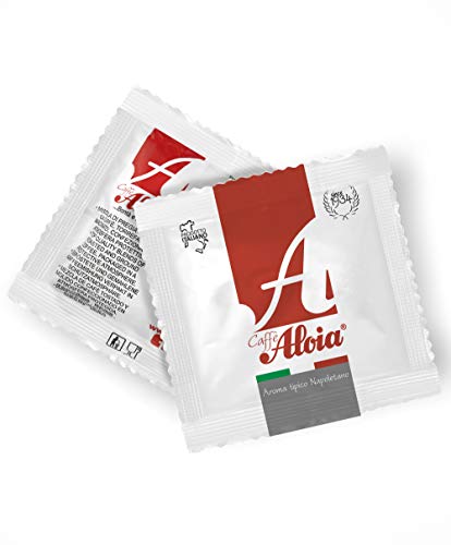 4x Aloia Aroma tipico napoletano Kaffeepads ese 50 Pads Zucker + Becher + Palette – Bild 4