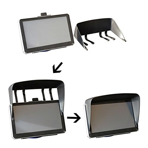 image for ASUKALA GPS Sun Shade, GPS Navigator lens hood Visor Anti Reflective f
