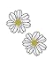iHeartRaves Daisy Flower Petal Rave Pasties (Set of 2 Pasties)