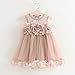 GONKOMA Toddler Baby Girls Princess Dress Sleeveless Tulle Summer Vest Dresses (2-Years, Khaki)