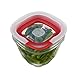 Rubbermaid Easy Find Lids Glass Food Storage and Meal Prep Containers, Set of 4 (8 Pieces Total), Racer Red