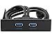 Excelity 2 Ports USB 3.0 Front Panel Floppy Disk Bay 20 Pin Hub Bracket