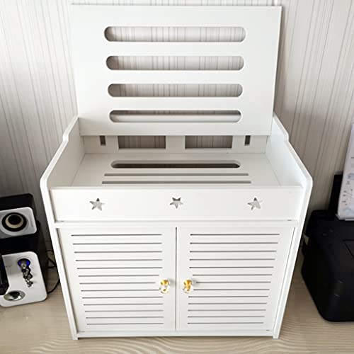 Floating Shelf,WiFi Router Modem, Cable Power Plug Wire