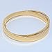 Baoli Titanium 18k Gold 2 Women's Plain Bangle Bracelet Together (Yellow Gold Color)