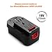 Powerextra 2 Pack 18V Replacement Battery Compatible with Black & Decker HPB18 HPB18-OPE 244760-00 A1718 A18 A18E Firestorm FS180BX FS18BX FS18FL FSB18,3700mAh