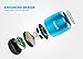 Ancord Micro Bluetooth Speaker TWS System Portable Tiny Body Loud Voice Shutter Button Selfie Features (Blue)