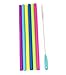 ABC123 Drinkware Reusable Staight Silicone Drinkings Straws With Advanced Cleaning Brush For RTIC, Ozark Tral and Yeti Rambler 20OZ & 30OZ Tumblers