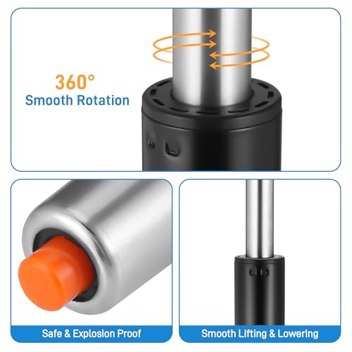 Replacement Gas Struts for Office Chair Office Chair 450kg Load Capacity Class 4 Piston Gas Pressure Spring 1000LBS Adjustable Gas Spring for Chair (30-45cm)