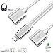 IMCarl Adapter Splitter Dual Adapter Audio Headphone Adapter for Phone 7 Plus/8 Plus/10/XCompatible Support iOS12 higher- white