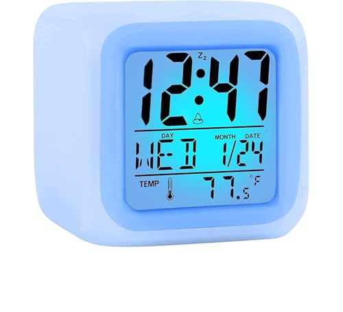 YouJabz Kids Alarm Clock with 7 Color Night Light