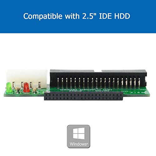 GODSHARK Laptop IDE to Desktop PC Adapter, 2.5 inch 44 Pin HDD Hard Disk Drive or SSD to 40 Pin 3.5 inch PATA Port Converter Card - Thumbnail 2