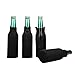 E-Living 330ML (12 OZ) Collapsible Neoprene Beer Bottle Cooler/Coolie/Cover/Insulator/Holder/Huggie/Sleeve for Beer - 4 Pack (Black)