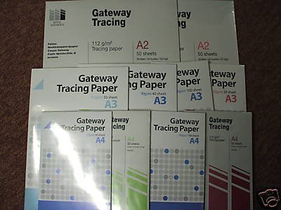 Gateway Natural Tracing Paper Pad A2 112gsm 50 Sheets