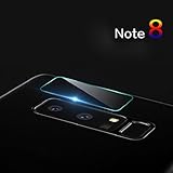 For Samsung Galaxy Note 8 Ultra Slim 7.5H+ Back Camera Lens Tempered Glass Protector Cover Skin,Skin (2PC)