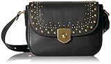 Cole Haan Marli Studding Mini Saddle, black, One Size