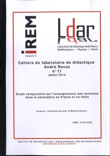 Étude comparative sur l'enseignement des fonctions dans le secondaire en France et en Italie