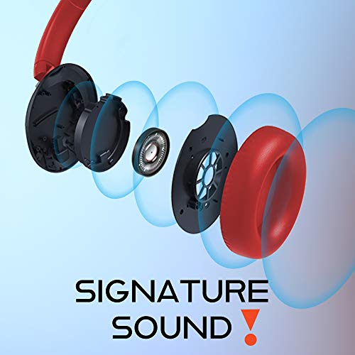 JBL Tune 750BTNC Over-Ear Wireless Active Noise-Cancelling Headphones with 15 Hours Playtime (Coral)