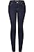 2LUV Women's Stretchy 5 Pocket Dark Denim Skinny Jeans Dark Indigo 9