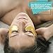 (16 Pairs) 24K Gold Under Eye Mask: Hydrating Collagen Undereye Gel Patches - Anti Wrinkle Moisturizing Eye Pads - Brightening Skin Care Treatment for Puffy Eyes, Dark Circles, Wrinkles, Eye Bags