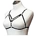 Jelinda Women Harness Elastic Cupless Cage Bra Hollow Out Strappy Crop Top (3)