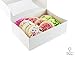 Chefible White Bakery Pastry Box With Window - Rigid Thick Kraft Paperboard - Easy Auto Pop-Up Assembly | Perfect for Cookies and Pastries | Set of 20