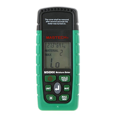 Mastech MS6900 Professional Mini Digital Moisture Meter Wood/ Lumber/Concrete Buildings Humidity Tester with LCD Display