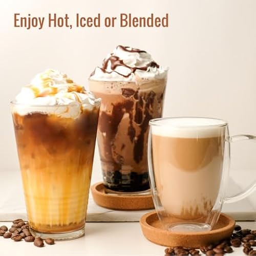 MOCAFE Toffee Coffee Frappe Mix, Instant Blended Iced Coffee