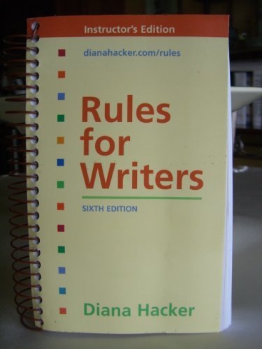 Rules for Writers 6e & Working with Sources Usi... 0312472781 Book Cover