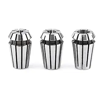 ER11 CNC Collet, 3Pcs 1/8 inch (3.175mm) 4mm 6mm Spring Collet Workholding Engraving Collet Milling Lathe Tool