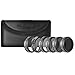 Neewer 6 Pieces Filter Kit for DJI Phantom 4 Pro Quadcopter - UV, CPL, ND4, ND8, ND16 and ND32 Filter, Made of Optical Glass and Aluminum Alloy Frame and Waterproof MRC 16-Layer Coating (Black)