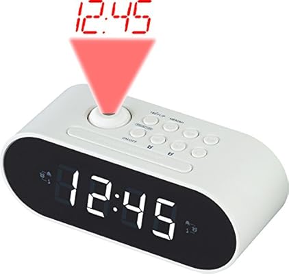 Denver CRP-717WHITE Reloj Analógica Blanco - Radio (Reloj ...