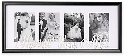 Collage Satin Black Frame Hold Four 5"x7" Photos