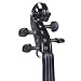 Cecilio Silent Electric Solid Wood Violin with Ebony Fittings, Full Size 4/4 Electric Violin for Beginner and Professional Musicians, Black Metallic
