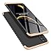HMTECHUS Honor 8X case Shockproof 2 in 1 Hard PC Plastic Material Anti-Scratch Slim Fit Bumper Full Body Coverage Protection Ultra-Thin Cover for Huawei Honor 8X 2 in 1 PC Black-Gold AD