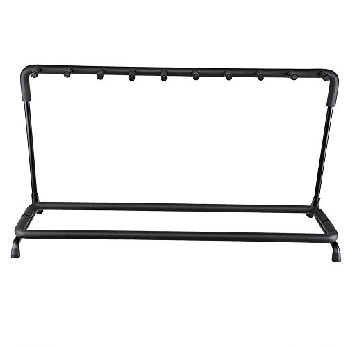 AW 9 Nine Holder Multi Guitar Folding Stand Band Stage Bass Acoustic Guitar Display Rack