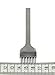 CrazyEve Leathercraft 1/2/4/6 Prong 4mm 4/25 Inch Chisel Leather Craft Tools Hole Punch Lacing Stitching Perforate