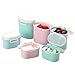 Mochiglory Protable Formula Dispenser with Leveller BPA Free Milk Powder Container Fruits Snacks Storage with Free Scoops