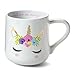 Ceramic Reusable Coffee/Tea Mug: Cute Novelty Unicorn Hot Coffee or Tea Cup - Believe In Magic