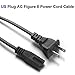 ANYQOO 6 Feet Power Adapter Extension Cord Wall Cord Cable for Microsoft Surface Pro X, Pro 9, Pro 8, Pro 7, Pro 6, Pro 5, Pro 4, Pro 3, Pro 2, Surface Dock,Surface RT Table PC, PS4/PS3/XBOX(Black)