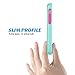 ULAK iPhone 5C Case, Slim Lightweight 2in1 iPhone 5C Cases Hybrid with Soft Rugged TPU Inner Skin and Hard PC Anti Scratches Protective Cover for Apple iPhone 5C (Mint Green+Hot Pink)