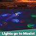 GAME Wireless Speaker and Underwater Light Show Pool light 4308, Battery-Powered Speaker, Color LEDs Sync with Music, Lasts Up to 6 Hours, 1.4 Pounds, Blue