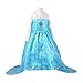 Daily Proposal FE11 Disney Frozen Inspired Lace Elsa Costume Dress Girl Cosplay Party 3T-12 (7/8-130cm)