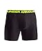 Under Armour Men's Original Series 6” Boxerjock, Carbon Heather (091)/High-Vis Yellow, Large