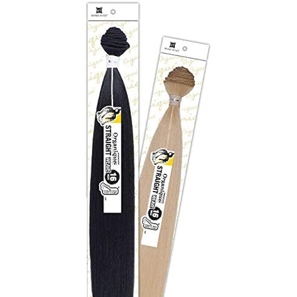 Amazon.com : Organique Mastermix Straight 14" - Shake-N-Go Synthetic Bundle  Weave (1 Jet Black) : Beauty & Personal Care