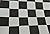 Plastic Black & White Checkered Flag Table Cover