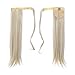SWACC Women Long Straight/Curly Wavy Wrap Around Ponytail Extension Synthetic Hair Piece Clip in Hair extensions (Straight, Platinum Blonde-60#)thumb 3