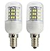Uniox 2 Pack Solar Power 12V-24 Volt Default Candelabra E12 LED Bulb 4 Watts 360 Lumens 48pcs LEDs Warm White 3000K