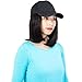 8″ Baseball Hat with Hair Bob Style Hair with Hats Attached Synthetic Baseball Cap with Hair Black Hat with hair Short Bob Hair Wigthumb 2