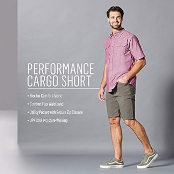 wrangler men's flex waistband cargo short